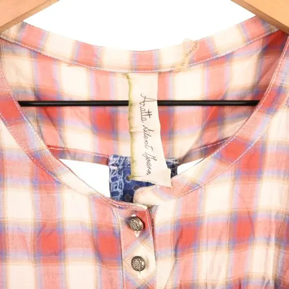 Anthropologie Aratta Silent Journey Plaid Duster Dress, large - Picture 4 of 7